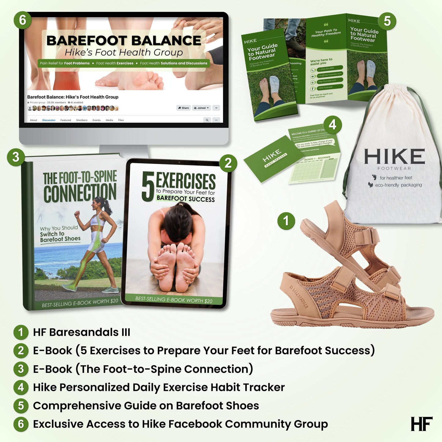 PF Baresandals III – Ergonomic Footbed & Ultra-Lightweight Barefoot Sandals (Unisex)