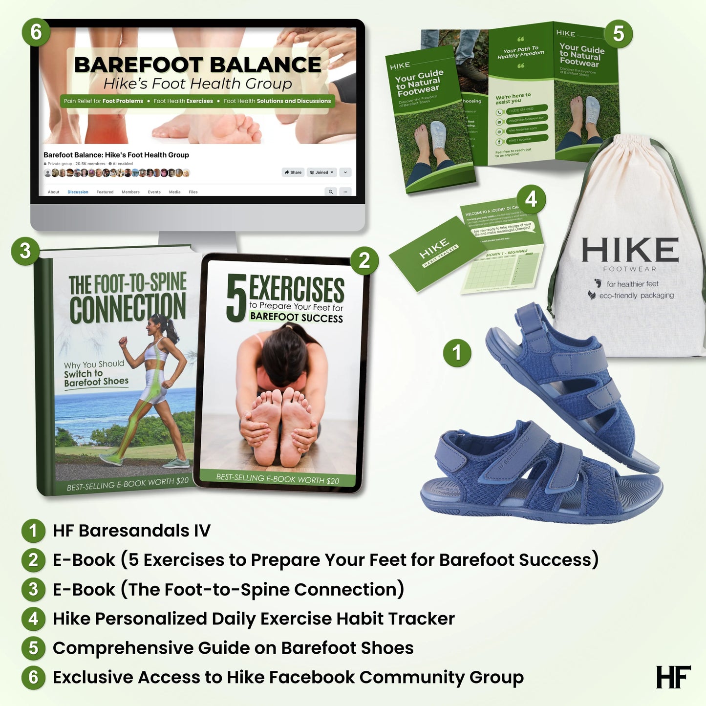 PF Baresandals IV – Ergonomic Footbed & Ultra-Lightweight Barefoot Sandals (Unisex)