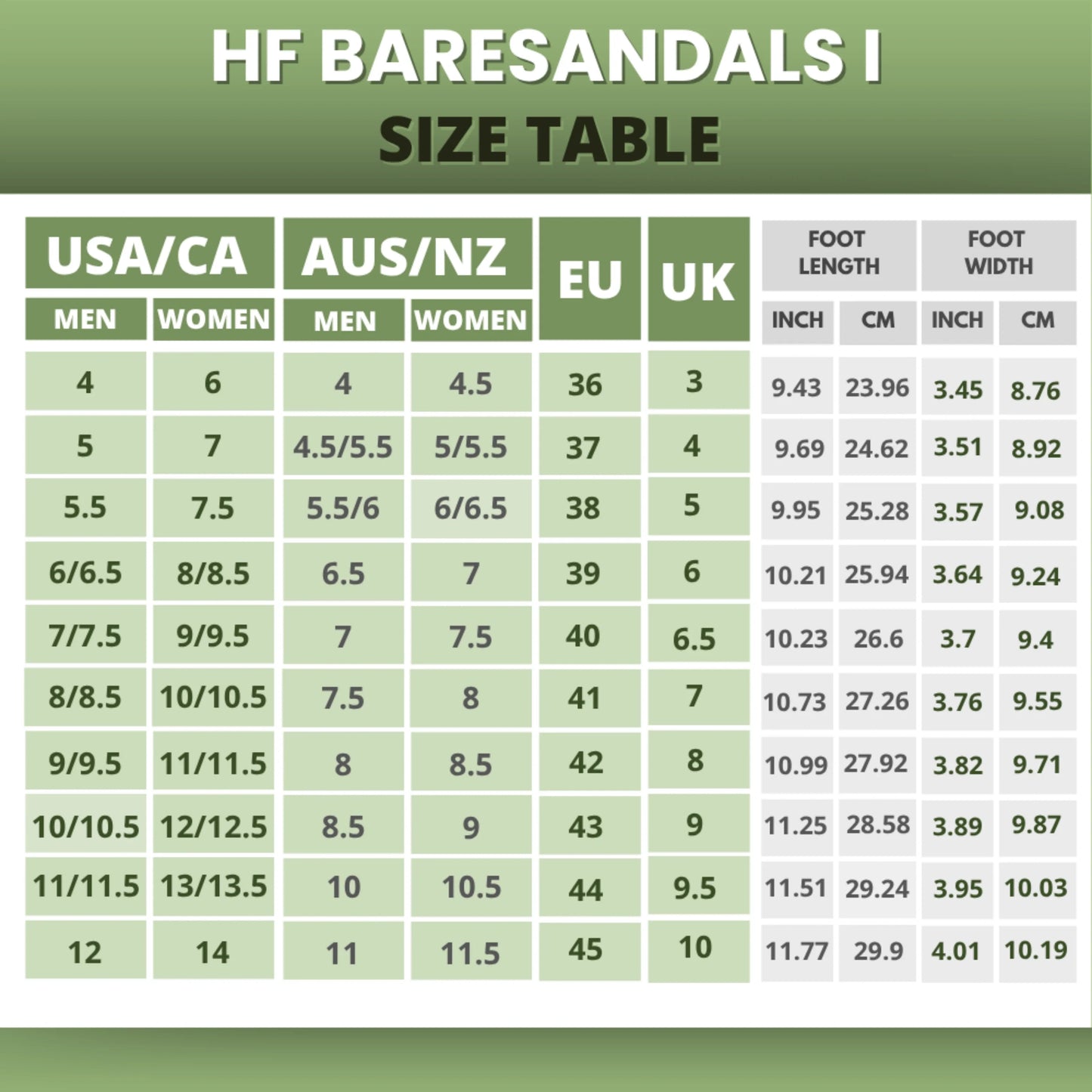 PF Baresandals I – Ergonomic Footbed & Ultra-Lightweight Barefoot Sandals (Unisex)