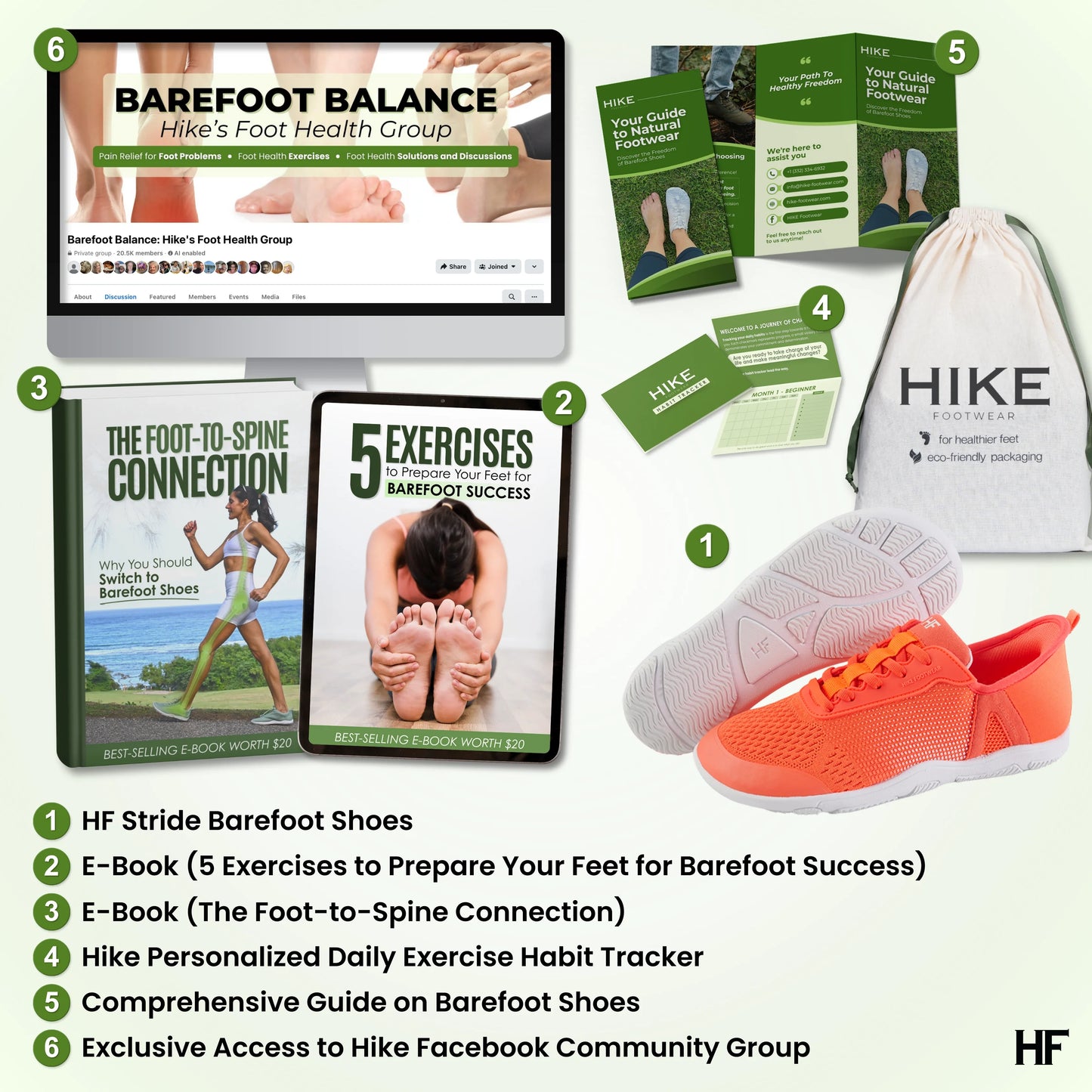 PF Stride – Hands-Off & Ergonomic Barefoot Shoes (Unisex)