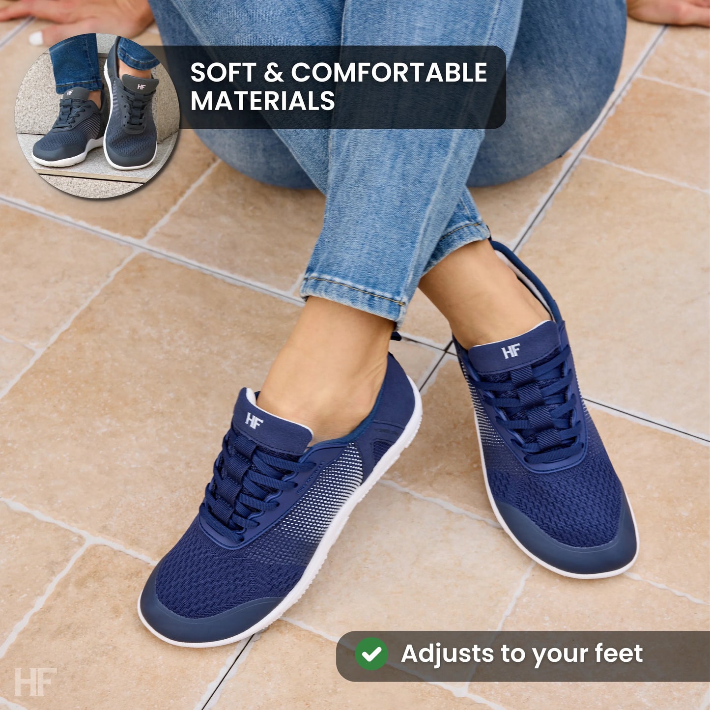 PF Stride – Hands-Off & Ergonomic Barefoot Shoes (Unisex)